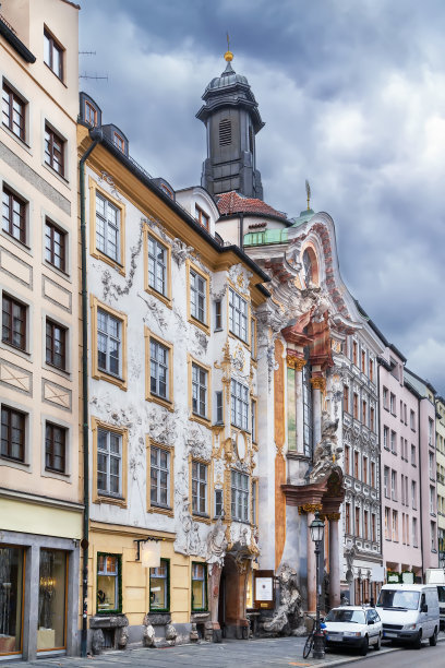 阿萨姆教堂，德国慕尼黑图片下载