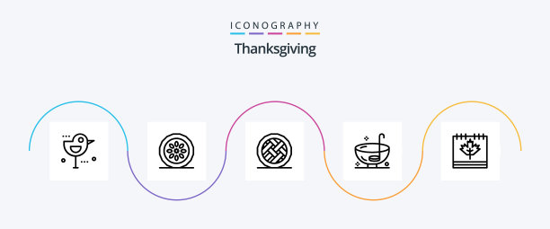 感恩节线路5图标包包括punch图片下载