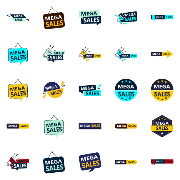 25个专业的设计在大型销售捆绑图片下载