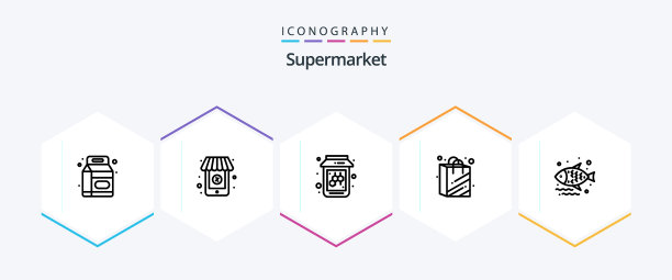 超市25线图标包包括海图片下载