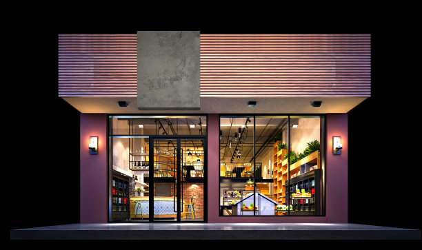 豪宅和别墅外观，3d渲染。图片下载