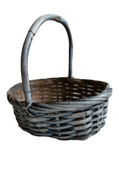 蓝色空篮柳条图片下载