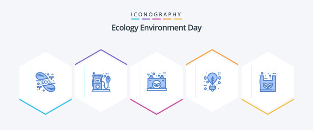 生态25蓝色图标包包括灯泡图片下载