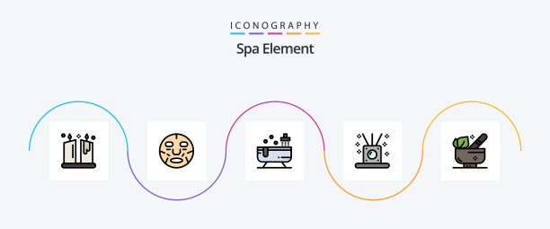 Spa元素线填平5图标包图片下载