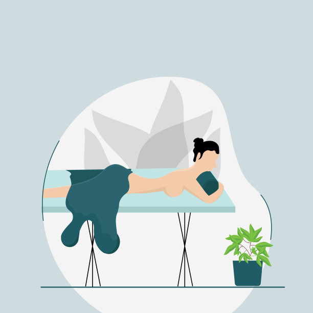 女性在水疗中心，按摩治疗师概念股票插图图片下载