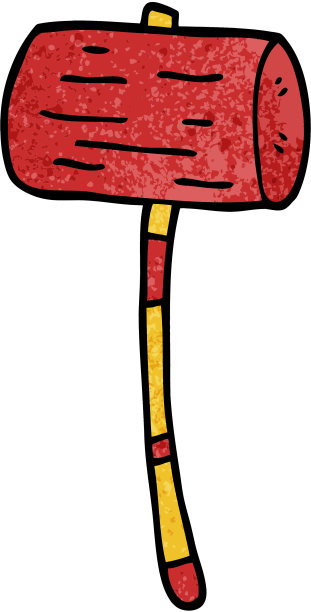 卡通涂鸦槌图片下载