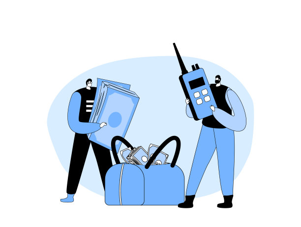 银行，武装现金运输警卫或收集角色与钱袋通过对讲机讲话。银行车队图片下载