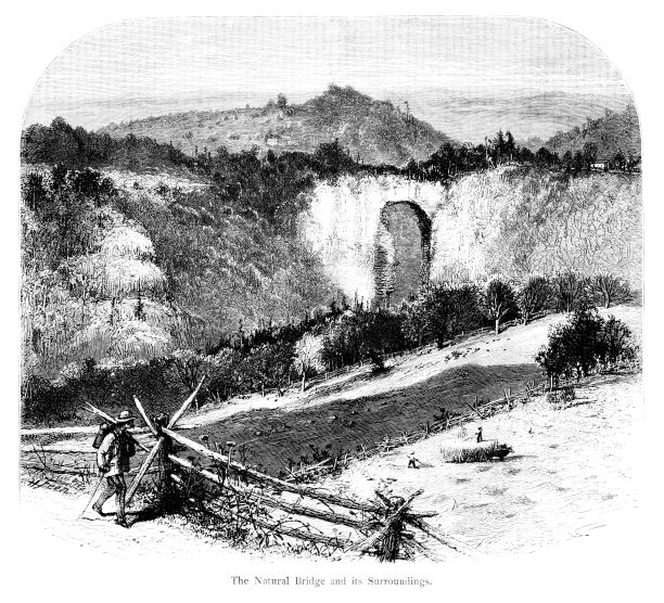 自然桥州立公园的农业，弗吉尼亚州，美国，地理图片下载