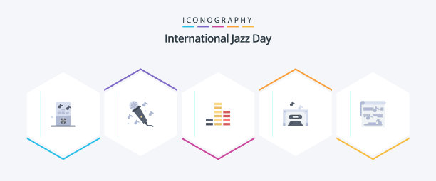 国际爵士日25平图标包图片下载