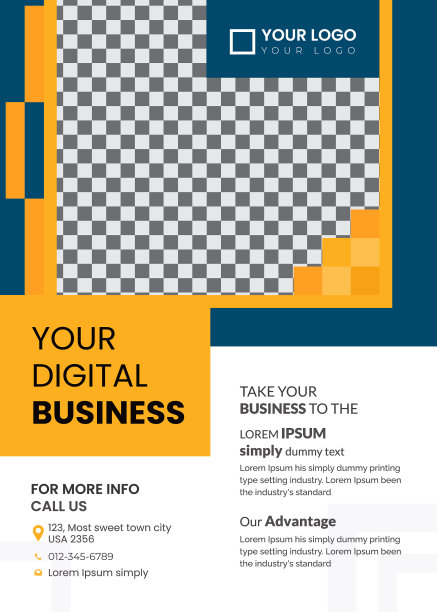 创意企业传单设计模板图片下载