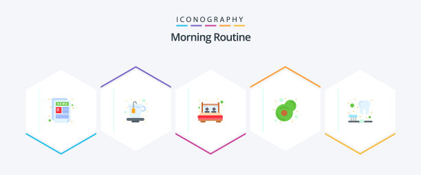 早上例行公事25平图标包包括牙齿图片下载