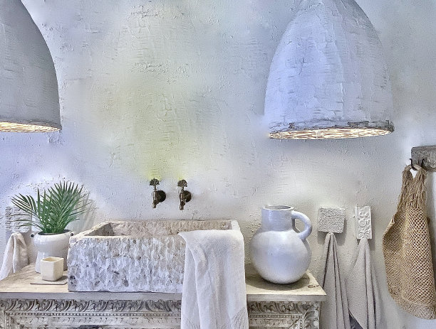 浴室水槽区静物图片下载