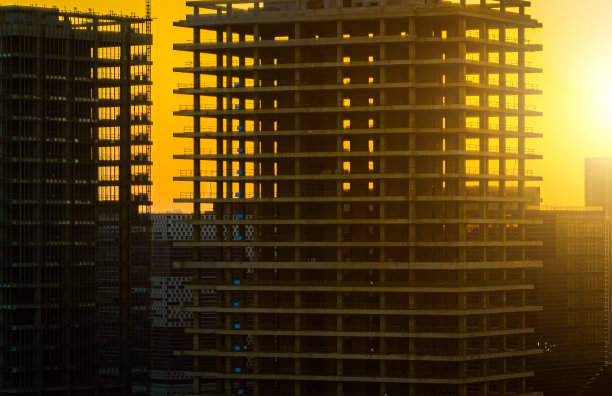 建筑框架鸟瞰图图片下载