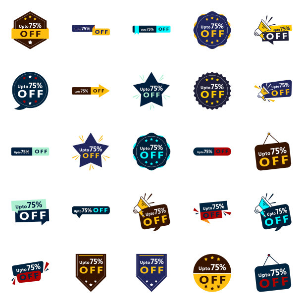 25个动态设计在多达70 off包图片下载