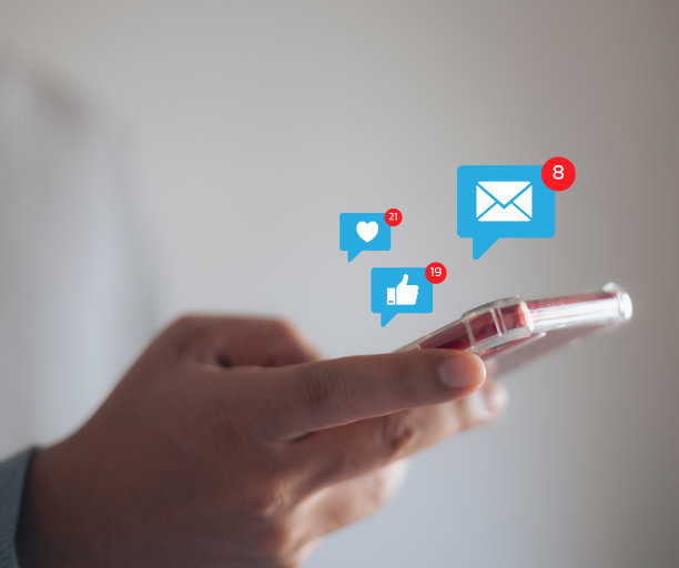 手机社交媒体营销概念图片下载