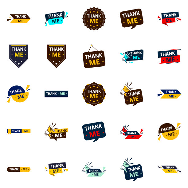 25个专业的感谢横幅来表达感激之情图片下载