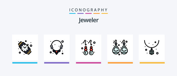 珠宝线填充5图标包包括图片下载