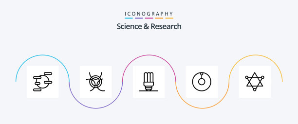包含光的科学线条5图标包图片下载