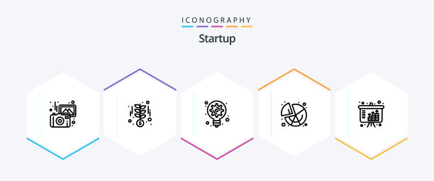 启动25行图标包，包括增长图形图片下载