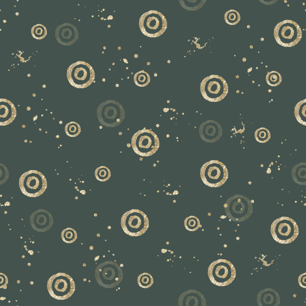 几何无缝模式与黄金抽象形状。图片下载