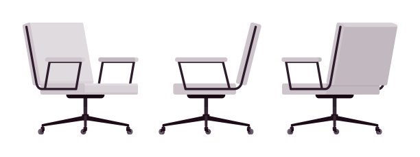 办公桌滚椅带扶手，会议、行政家具灯套图片下载