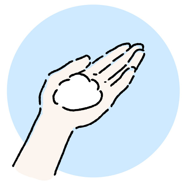 手部护肤美容插画。图片下载