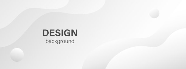 白色液体波浪横幅模板为facebook封面，社交媒体，网页标题。流体波浪形状抽象矢量背景图片下载