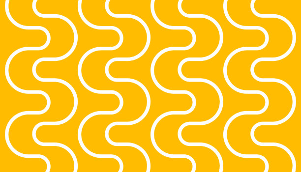 意大利面黄色抽象横幅与波浪线图片下载
