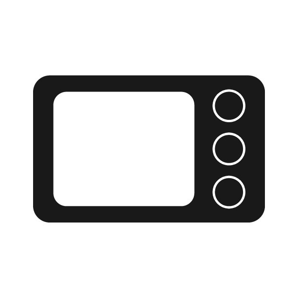 微波矢量图标图片下载