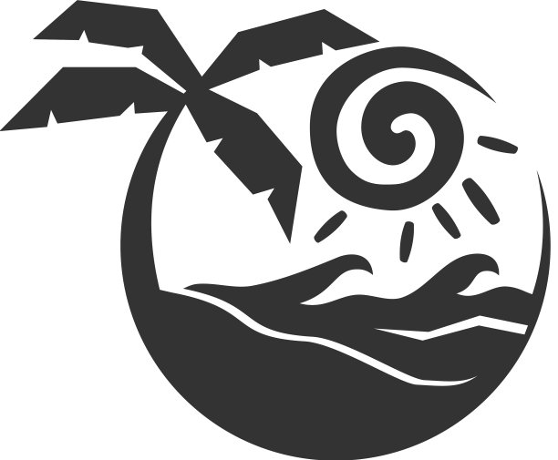 夏日海滩度假标志模板图标品牌图片下载
