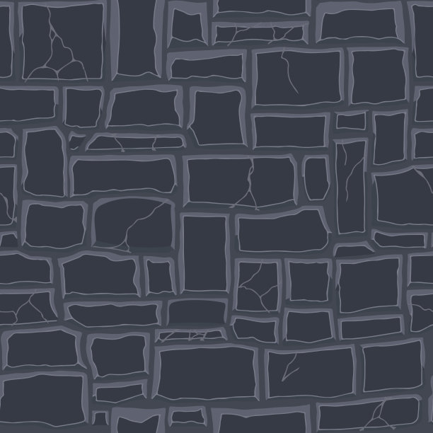 卡通游戏纹理，岩石，泥土和地面表面无缝的图案。游戏资产墙和环境背景图片下载