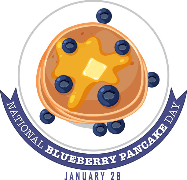 全国蓝莓煎饼日设计图片下载
