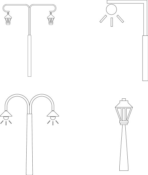 路灯图标图片下载