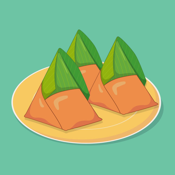 用牛皮纸和香蕉叶包裹的马来西亚早餐食物。图片下载