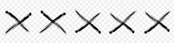 黑色x标志涂鸦的手绘风格涂鸦图片下载