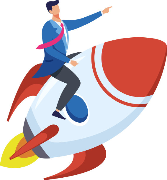 商人在火箭启动图片下载