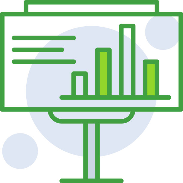 用绿色双色表示业务图标图片下载