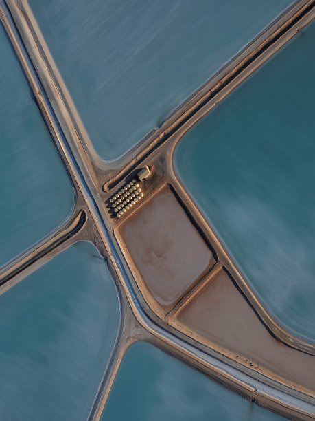 盐场鸟瞰图图片下载