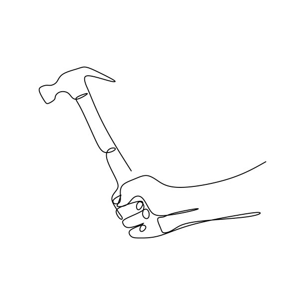 手持锤连续画线图片下载