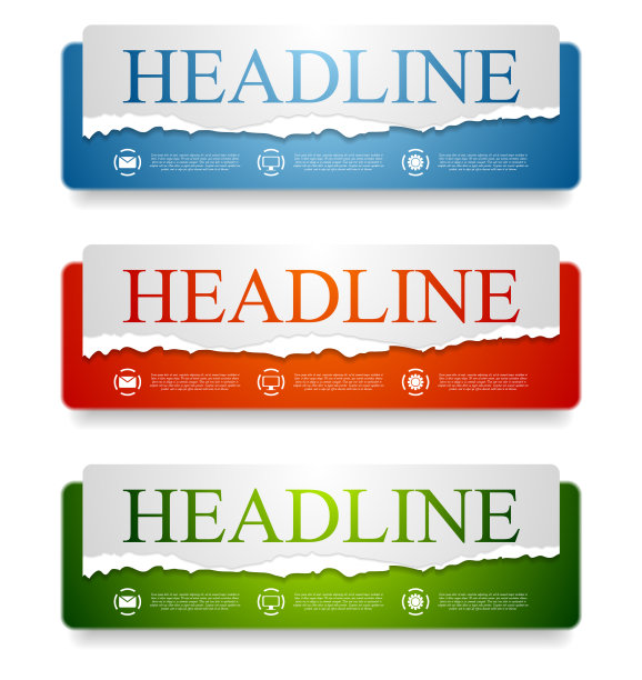 抽象的网页标题设计横幅图片下载