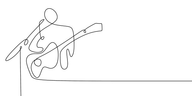 原声吉他手连续画线图片下载