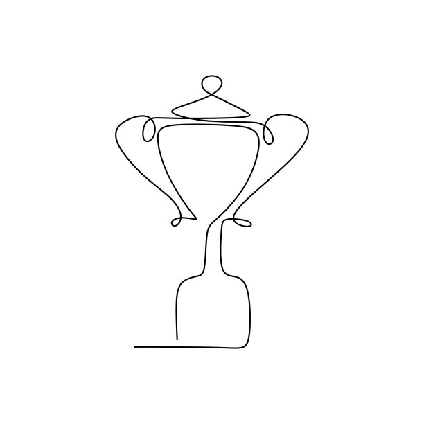 画出连绵不绝的奖状为奖杯图片下载