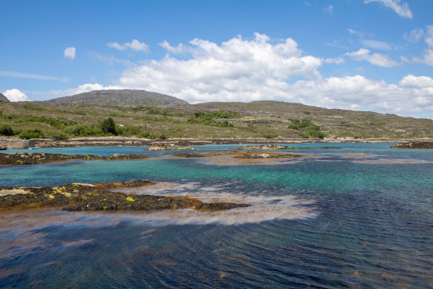 爱尔兰西科克Clonakilty附近因查多尼海滩日落图片下载