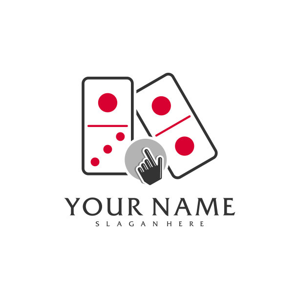 触摸多米诺标志模板创意多米诺标志图片下载