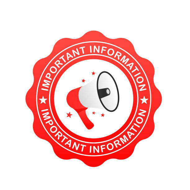 重要信息语音泡泡。孤立在白色背景上。经营理念。警报横幅与扩音器，营销和广告。矢量图图片下载