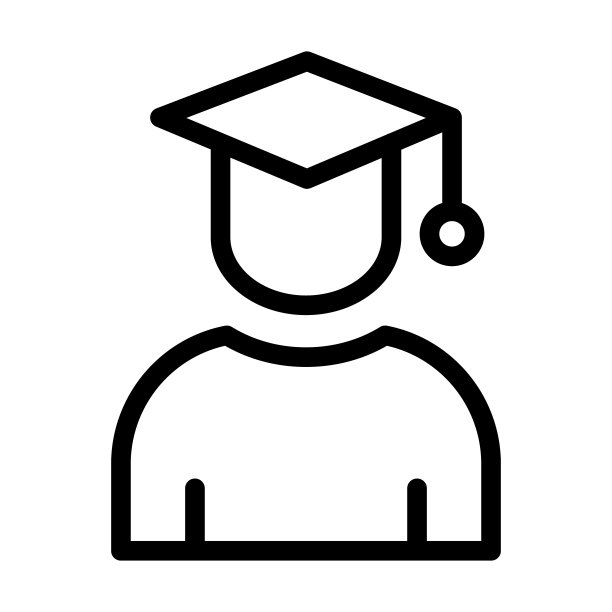学生粗线条图标图片下载