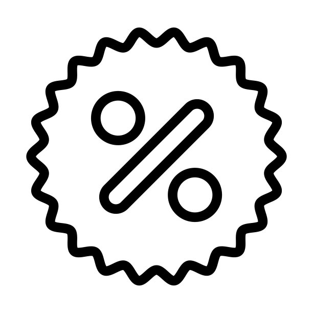 粗线条优惠券图标图片下载