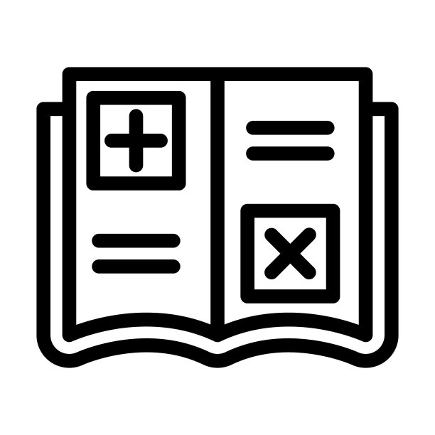 粗线数学书图标图片下载