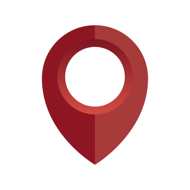 带红色别针的钮扣。矢量插图。图片下载