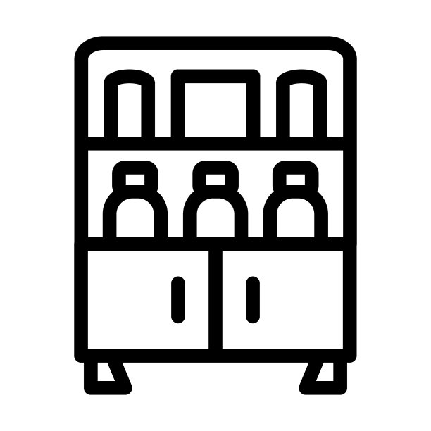 货架粗线图标图片下载